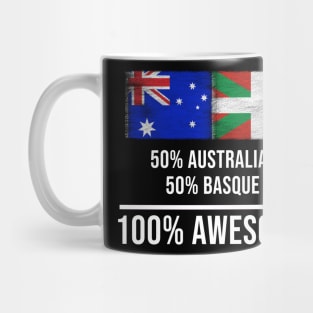 50% Australian 50% Bilbao 100% Awesome - Gift for Bilbao Heritage From Bilbao Mug